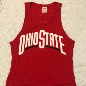 Red Victoria secret PINK Ohio State tank!